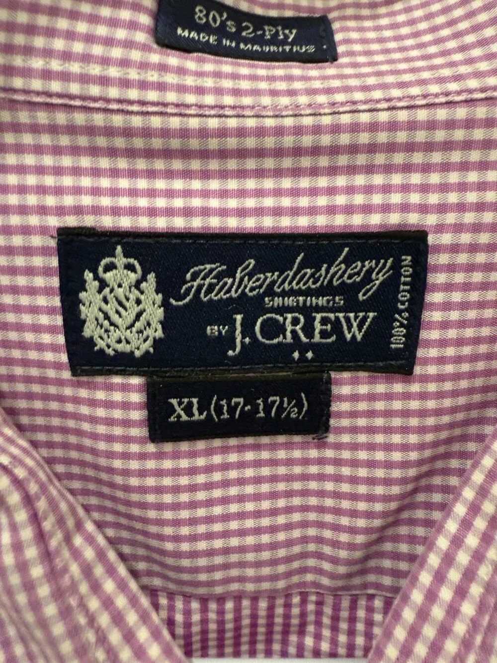 XL Pink J. Crew Long-Sleeve Button Down